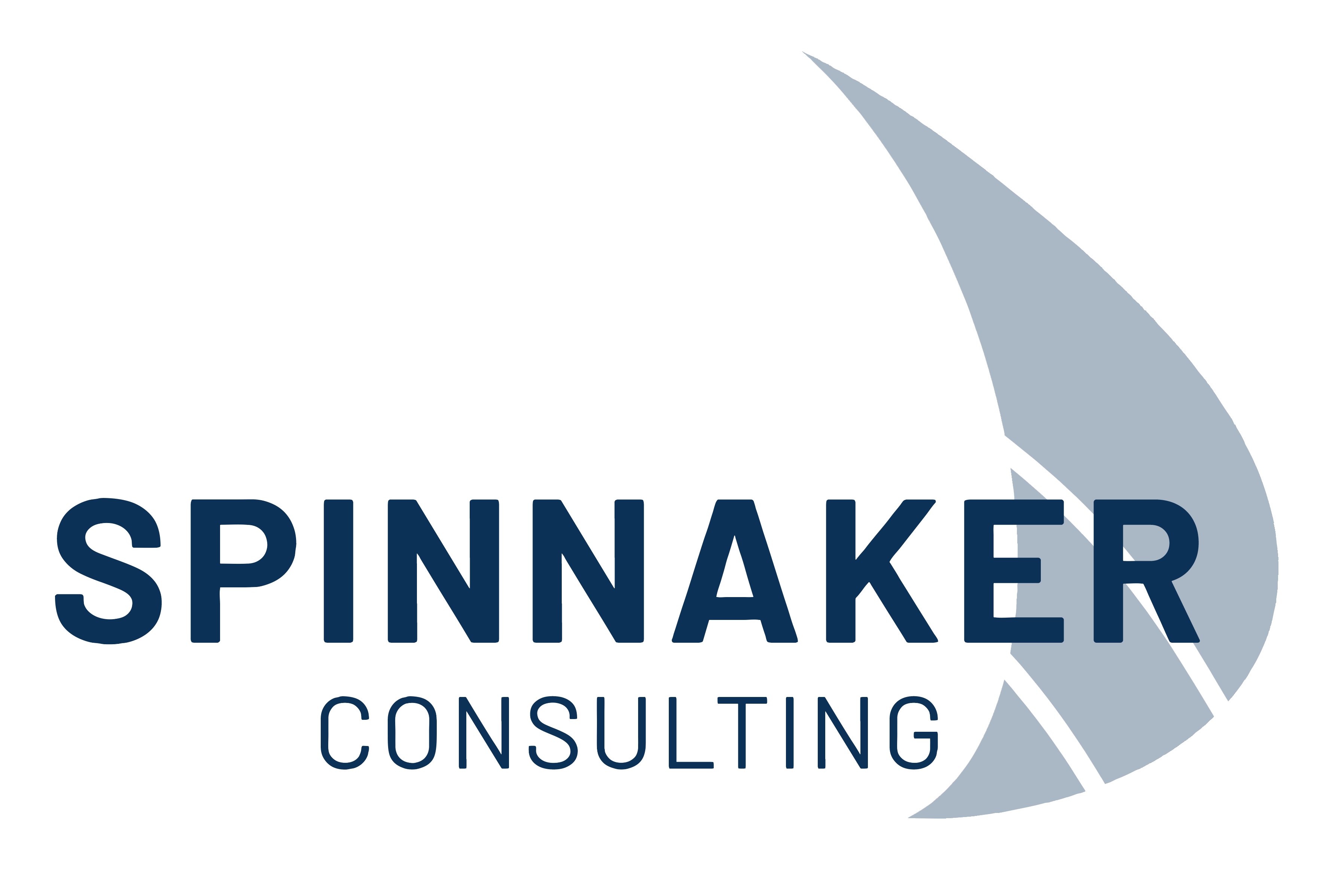 Spinnaker Consulting logo - sailing boat with spinnaker sail
